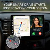 ModishOmbre 9” QLED Car Android System | Universal Fit | OS 13 | 2GB RAM & 32GB ROM | HD IPS Touch | Bluetooth, Wi-Fi, GPS | Double Din Multimedia Player | 1-Year Warranty